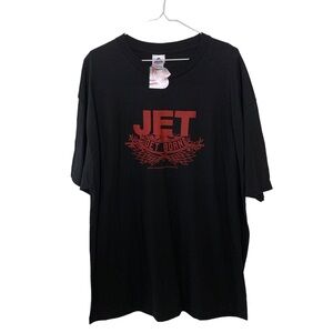 VTG Jet ‘Get Born’ 2004 Band T Shirt Size XL Black Alt Rock Deadstock 00s Y2K